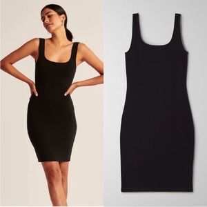 Abercrombie black knit mini dress